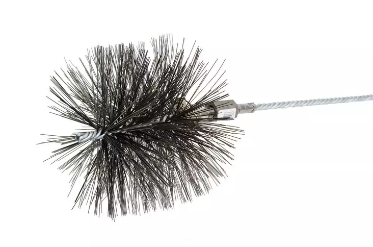 Sotarborste, skaft + gänga - Skorstensrengöringstillbehör - 6416096007757 - 1