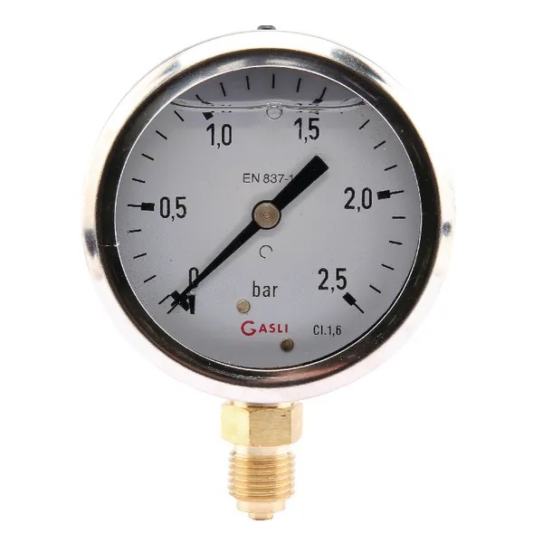 Tryckmätare 0-2,5 bar 1/4" - Tryckmätare - 8719607052627 - 1