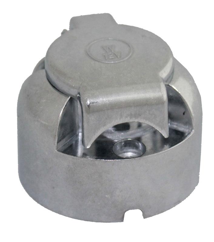 Släpvagnsuttag aluminium 12V - Släpvagnstillbehör - 6430032158587 - 1