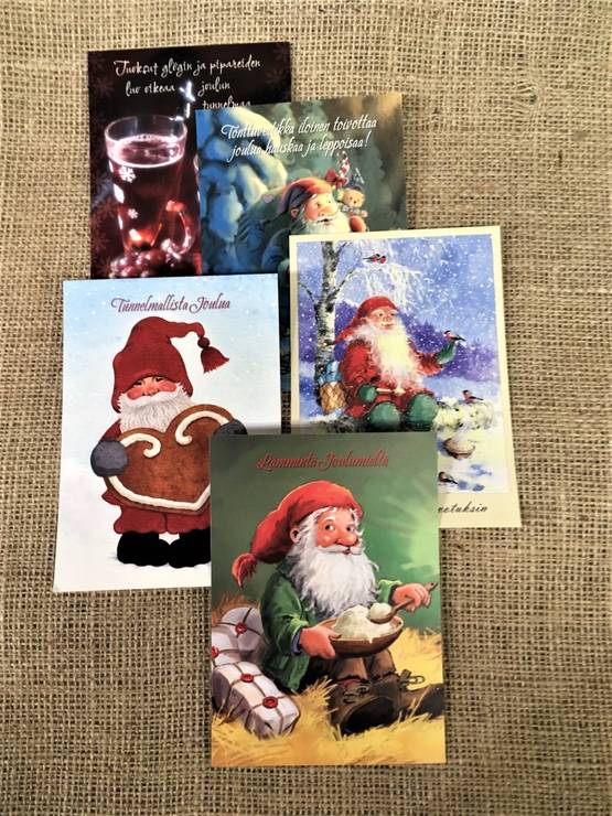 Traditionella julkort 10 st/fp - Juldekorationer - svm0000002647 - 1