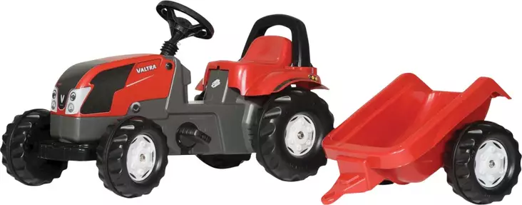 Tramptraktor Valtra med släpvagn - Tramptraktorer och trampbilar - 4006485012527 - 1