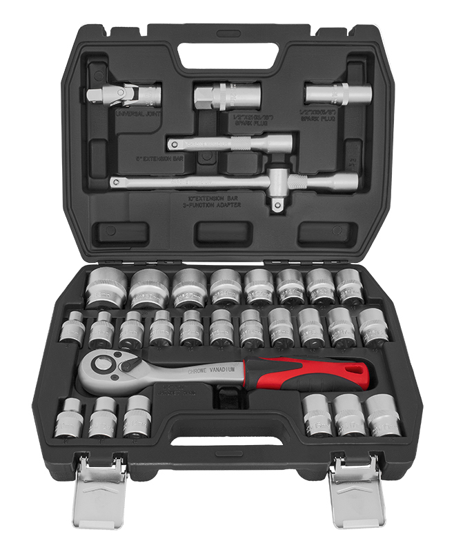 ProMaster verktygsset 1/2" 32-delar - Hylsor och satsar - 6420286824277 - 1