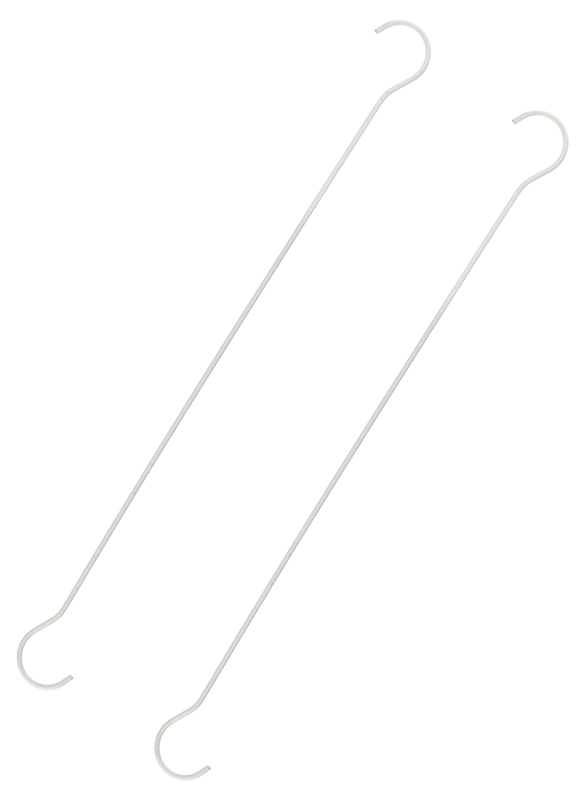 Upphängningskrok vit 60 cm 2 st/fp - Andra fästtillbehör - 6410413305427 - 1