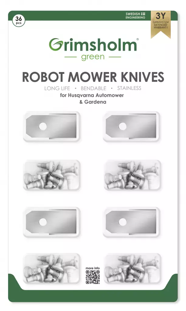 Robotgräsklipparblad 36 st - Gräsklippare - 7350076761057 - 1