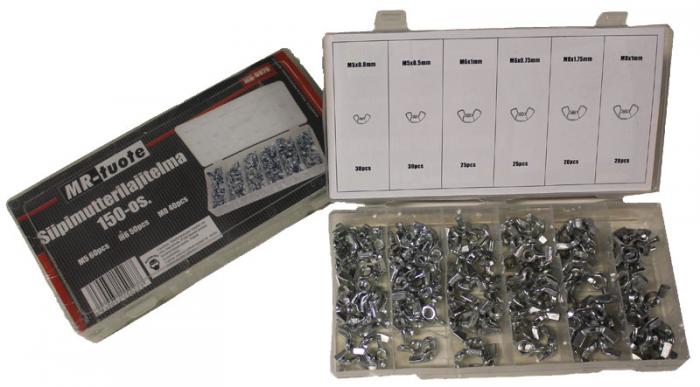 Vingskruvsats 150-delar - Fästen - 6430032150277 - 1