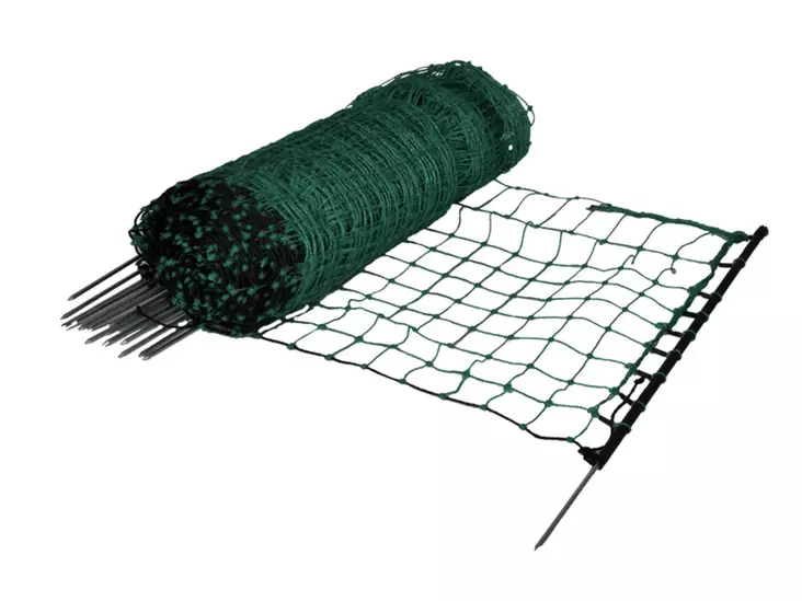 Flyttbar kaninvägg med stolpar 0,65x50m - Stängselnät - 8713235024377 - 1