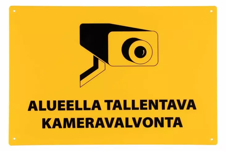 Övervakning med kamera skylt - Säkerhetsprodukter - 6410413219397 - 1