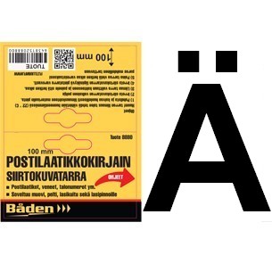 Klisterbokstav Ä 100 mm - Brevlådor och nummer - 6438152088647 - 1