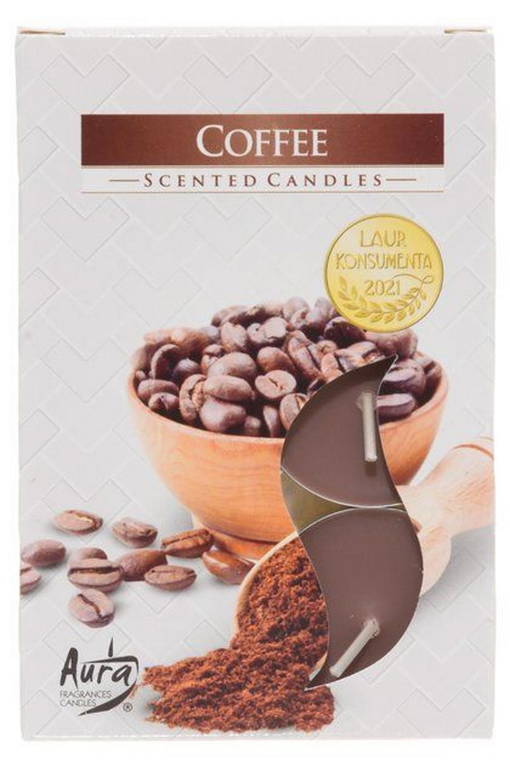 Doftvärmeljus Kaffe 6 st/förpackning - Rumsdofter, luftfräschare - 5906927015897 - 1