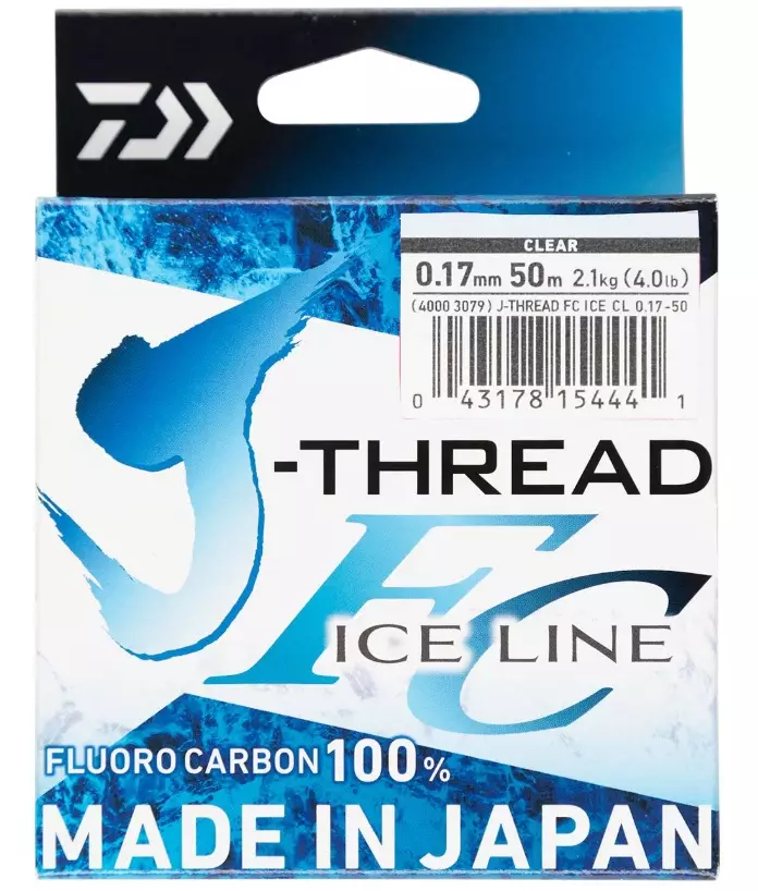 J-Tråd Fluorocarbon Is Monofilamentlina 50 m - Pimpellinor - 043178154427 - 1