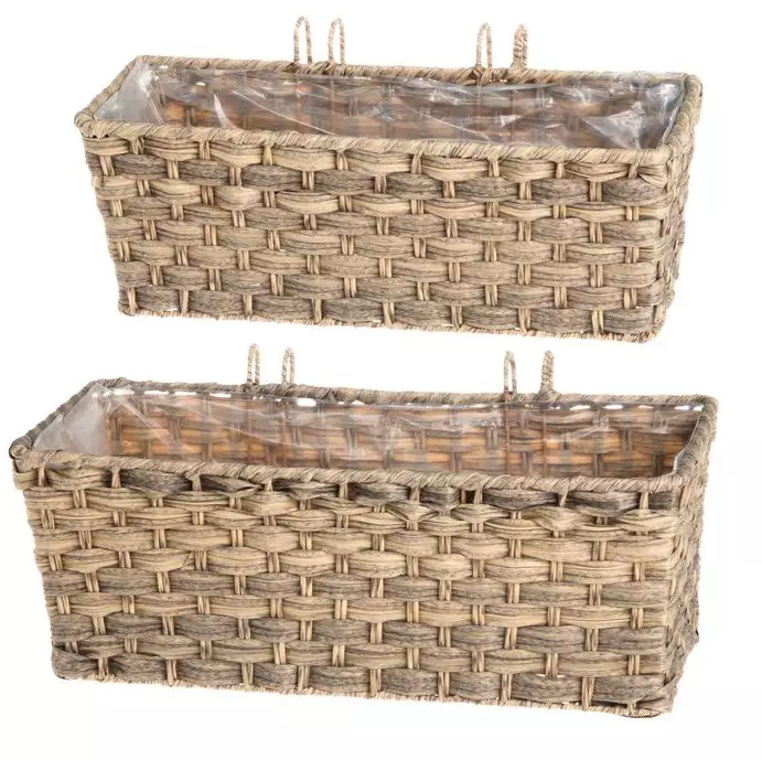 Balkonglåda Mocca 38,5x13,5x14 cm - Krukor, vaser, korgar - 6410413156067 - 1