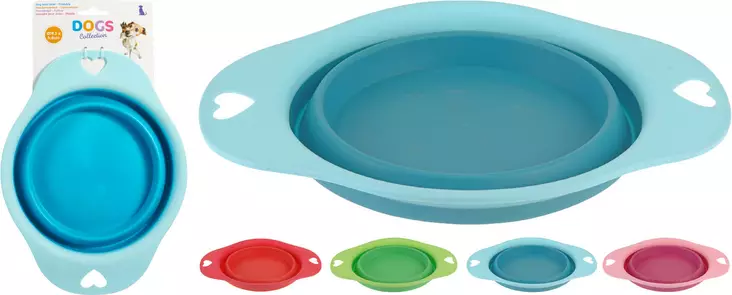 Fällbar hundskål 19x6 cm - Matkålar - 8711295442827 - 1