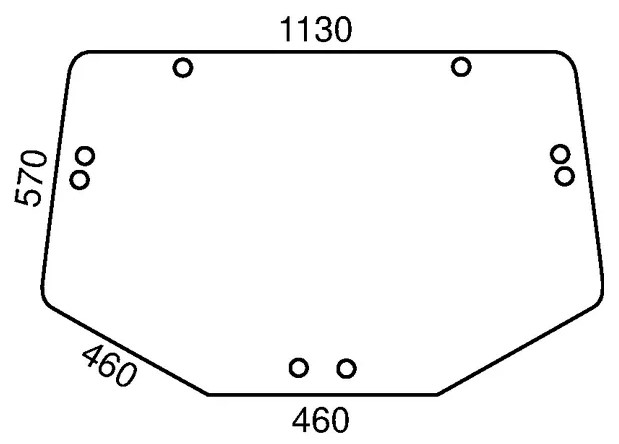 Bakruta, övre (JD L156325, L171335, L202528, L213351 och L78727) - Hytt och karosseri - 8716106304257 - 1