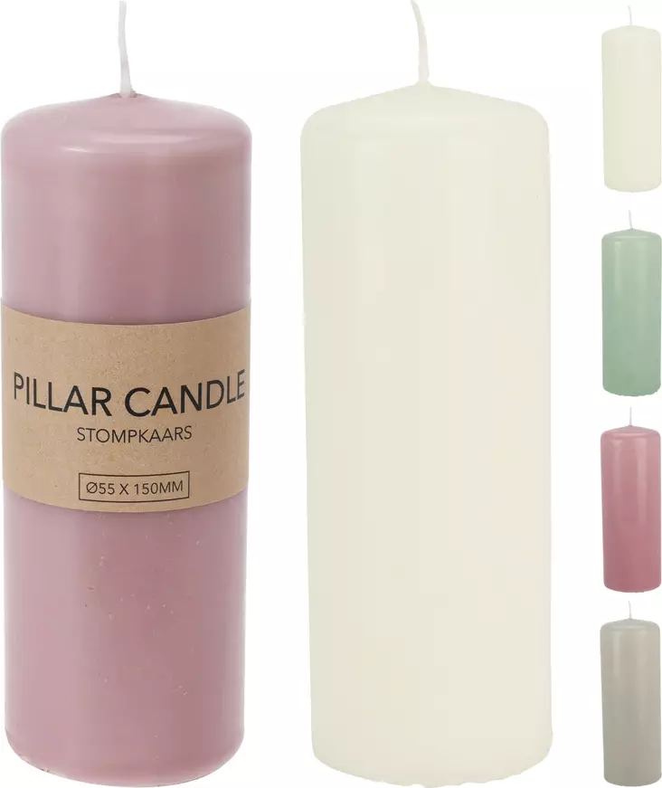 Bordsljus Ljusfärger 5,5 x 10,5cm - Ljusstakar - 8720573827607 - 1