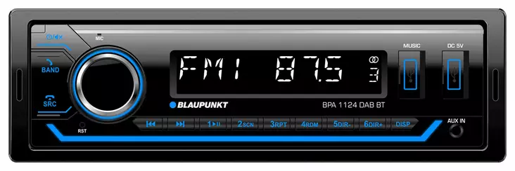 Blaupunkt Radio BPA 1124 DAB BT (2x USB) - Bilbelysning och elektriska tillbehör - 4260499853587 - 1