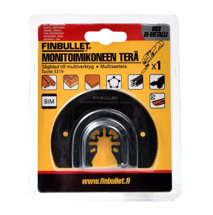 Finbullet Segment sågblad 87mm HSS m2 - Andra skärverktyg - 6438152033197 - 1