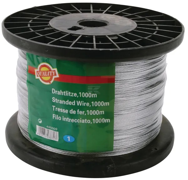 Galvaniserad ståltråd 1,50 mm 1000 m - Stängselband och -trådar - 4018653038727 - 1