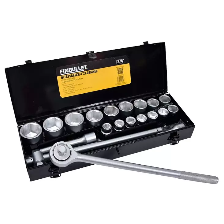 Hylsset 3/4" 21-delar - Hylsor och satsar - 6438152016497 - 1