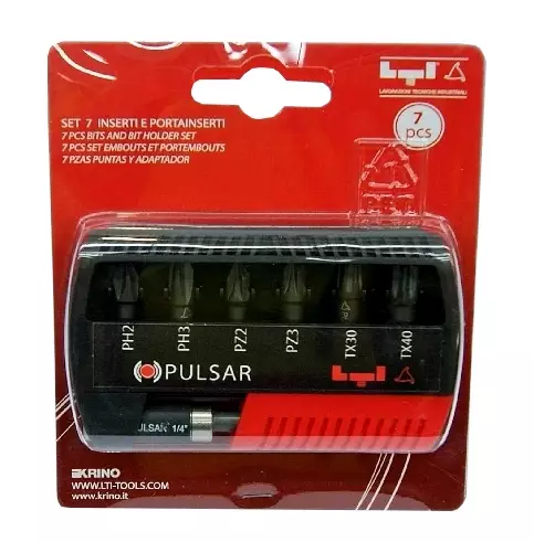 Impac LTI 6-BITS maskinskruvbitsuppsättning - Skruvbits och -satser - 8014249435907 - 1