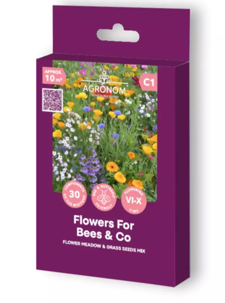 Blomsteräng Flowers for Bees and co - Frön och sättpotatisar. - 4770168922877 - 1