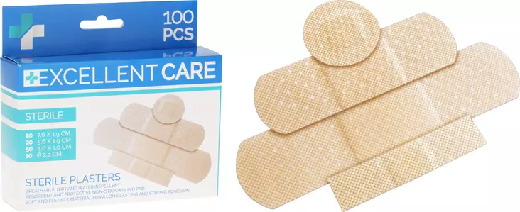Plåsterset 100 delar - Andra egenvårdsprodukter - 8711295516757 - 2