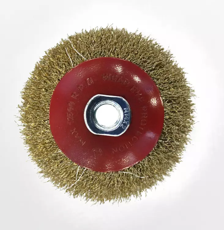 Skrubbborste 100mm M14 mässing - Slipmaterial - 6420613775937 - 1