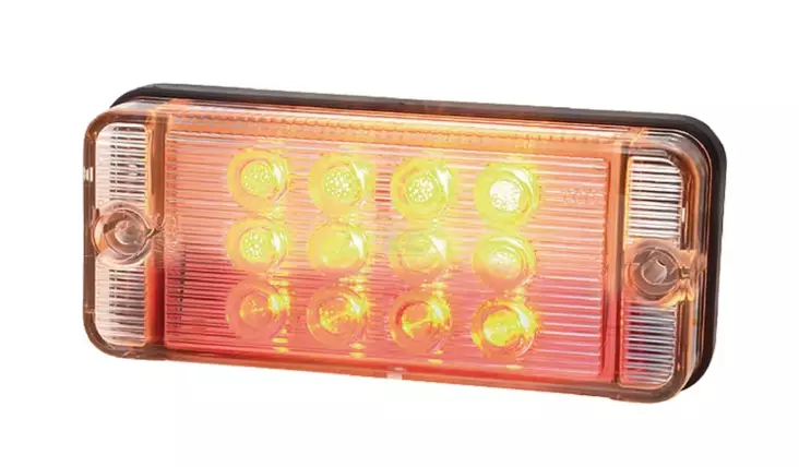 LED-taklampa, rektangulär, 12-24V - Varselljus och fyrar - 8719607098397 - 1