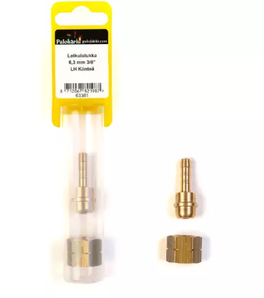 Slangkoppling 6,3 mm 3/8" LH Fast - Andra svetstillbehör - 8712067821987 - 1