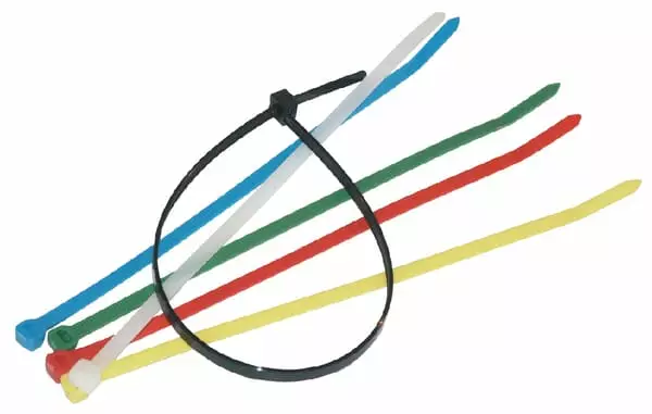 Buntband 7,6x450mm, svart, 100st - Kabelband - 8719493372977 - 1