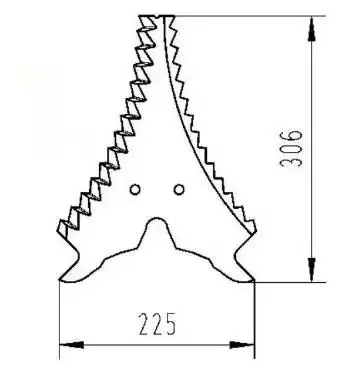 Skär för Noukinvagn Strautmann 50436507 - Plockare - 50436507 - 1