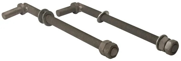 Gångjärnssats för dörrar, galvaniserad - Övriga inhägnadstillbehör - 5700033398857 - 1