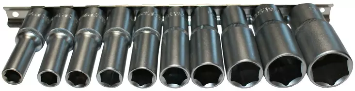 Skruvnyckelsats 1/2" 10-delar 10-24 mm - Hylsor och satsar - 6430074697167 - 1