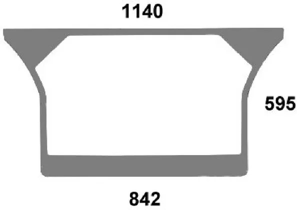 Bakfönster, nedre (Deutz-Fahr 04418956) - Hytt och kaross - 8719774669567 - 1
