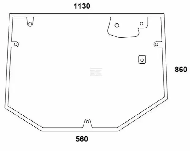 Bakruta som passar Fendt - Styrhytt och kaross - 8719493005677 - 1