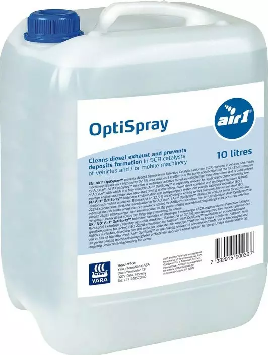 Yara Optispray 10 l AdBlue - Bilkemikalier - 7332915000367 - 1