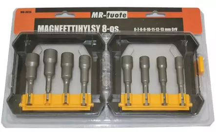 Magnetisk hylsa 8-delar - Skruvmejslar och -satser - 6430032155128 - 1