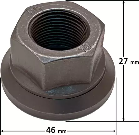 Hjulmuttern M22x1,5mm h=27mm - Axel och styrning - svm0000009318 - 1