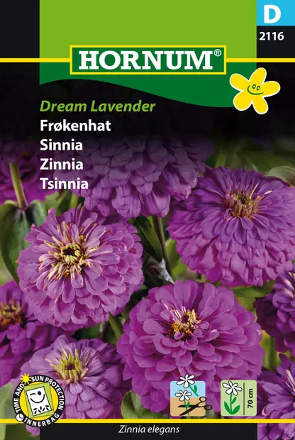 Zinnia ´Dream Lavender´ - Frön och sättpotatisar. - 5708787021168 - 1