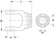 Gaffel RG, 1b-profilrör, W2400 - Gafflar - 8435194010108 - 2