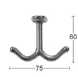 Habo krok 140 aluminium 2 st/fp - Väggkrokar, klädhängare - 7317900027178 - 1