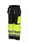 Gul/svart varsel hängande byxor, utan foder - Sommararbetskläder - 6418326413208 - 1
