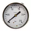 Tryckmätare Ø63 mm 0-2,5 bar 1/4" bakanslutning - Tryckmätare - 8719593255088 - 1