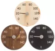 Rund bastu termometer i trä - Bastutillbehör - 6410412530998 - 1