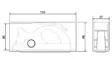 Insänkt fäste 150x66 mm - Släpvagnstillbehör - 8716106344888 - 3