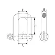 D-schackel med säkerhetssprint 1/4" 500 kg - Fästen - 4250077139288 - 2