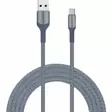 USB-lightning laddningskabel 2 m grå - Mobiltelefontillbehör - 6438151019888 - 1