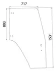 Vänster dörrglas (CNH 87302769) - Hytt och kaross - 3660980072618 - 1