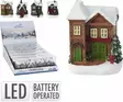 Litet julhus med LED-lampor - Juldekorationer - 8721037057998 - 1