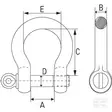 Schackel höghållfast 3/4" 4750 kg - Lyft- och surrningstillbehör - 4250077121948 - 2