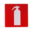 Brandsläckarskylt 25x25 cm - Säkerhetsprodukter - 6430058414568 - 1